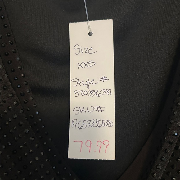 WHBM Rhinestone Drape Neck Top - Picture 5 of 6